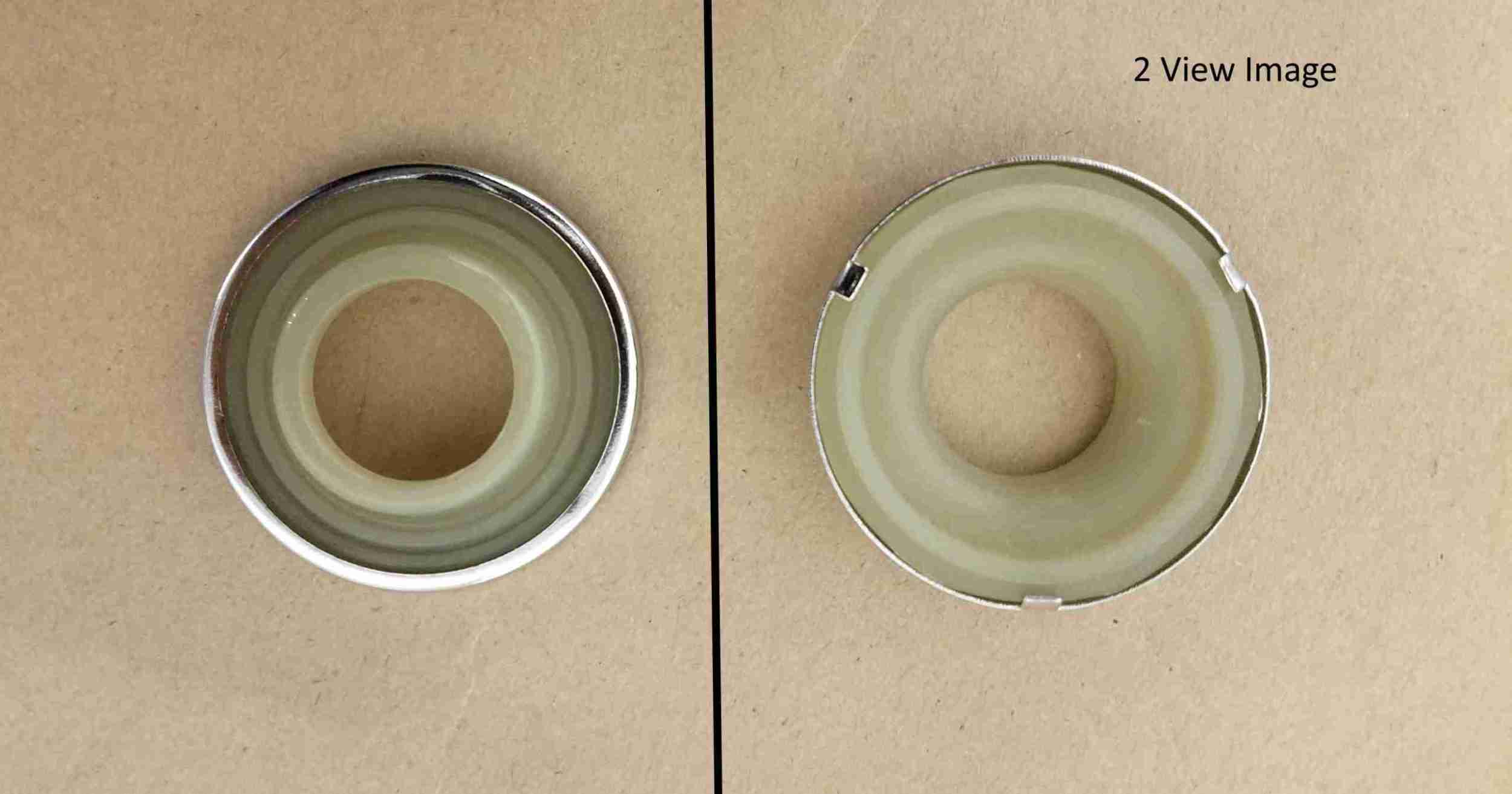 1939-48 Replacement Vent, Door & Window Handle Ivory & Chrome Escutcheon
