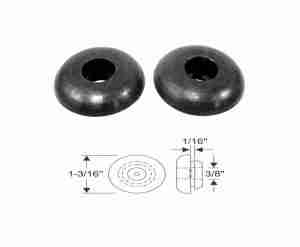 1954 Cowl Vent Drain Tube Rubber Grommets, pair