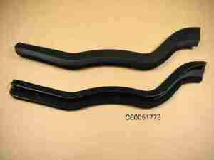 1949-52 Door Opening Front Door Hinge Pillar at Beltline Weatherstrip, pair, All exc Hardtop & Convertible
