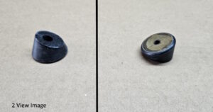 1939-52 Single Screw Mount Round Front Seat Back Rubber Bumper