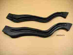 1949-52 Door Opening Front Door Hinge Pillar at Beltline Weatherstrip, pair, Hardtop & Convertible