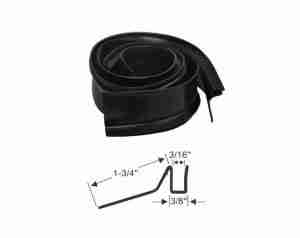 1949-54 Door Window Glass Setting Channel Set, does both doors, All 2 Door Hardtop & Convertible