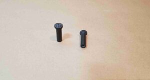 1952-56 Black Plastic Door Lock Pulls, pair, 1952 2537-67, 1953-56 All