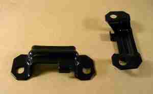 1953-57 Front Bench Seat Floor Clips, pair, All exc Sedan Delivery