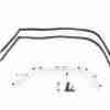 1950-51 Hardtop Type 1 Side Roof Rail Weatherstrip, covers door & quarter window