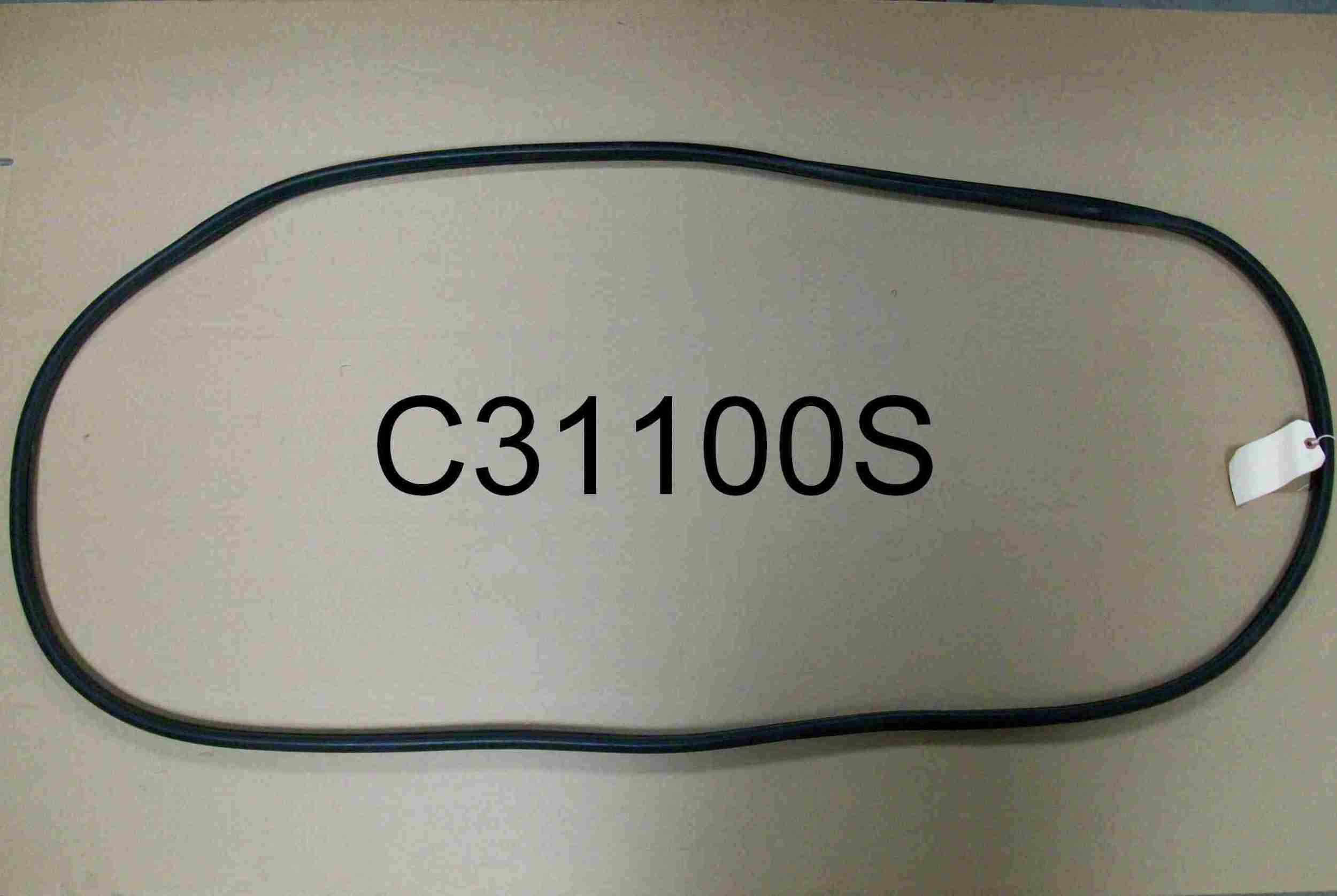 1953-54 Back Window Glass Rubber Channel, All exc 2 Door Hardtop, Convertible, Sedan Delivery or Station Wagon