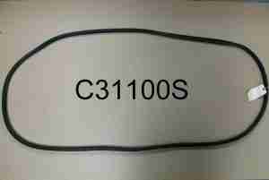 1953-54 Back Window Glass Rubber Channel, All exc 2 Door Hardtop, Convertible, Sedan Delivery or Station Wagon