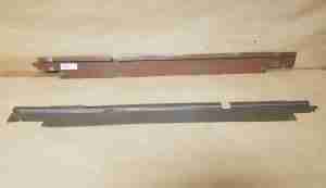 1955-57 All 2 Door Models Wiring Harness Sill Covers, pair, alter for 4 Door Models