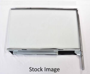 1955-57 2 Door Hardtop & Convertible Right Hand Door Window Assembly, w/ frame & clear glass