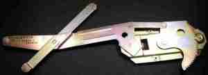 1955-57 Front Door Manual Window regulator Right Hand, 2 Door sedan and Station wagon and Safari