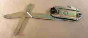 1955-57 2 Door Hardtop & Convertible Right Hand Front Door Manual Window Regulator