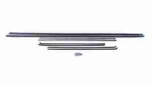 1955-57 2dr Sedan Door/Quarter Window Inner/Outer Weatherstrip/Fuzzy & Run Channel Kit, includes hardware