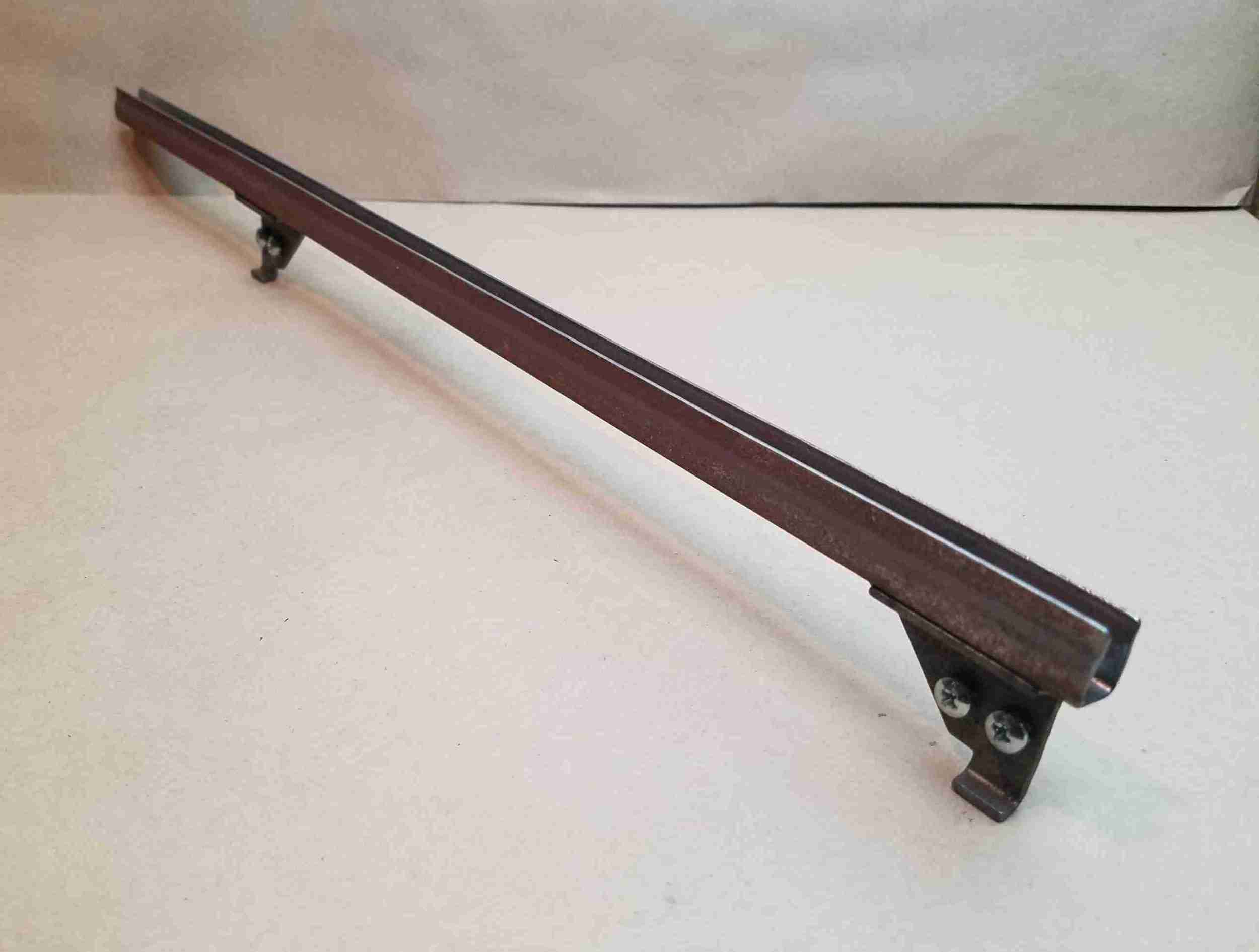 1955-57 4 Door Sedan & Station Wagon Left Hand Front Door Window Lower Sash Channel, steel