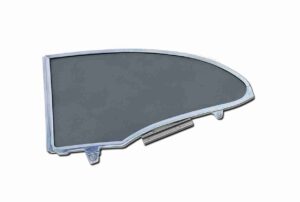 1955-57 2 Door Hardtop Right Hand Quarter Window Assembly, w/ frame & clear glass