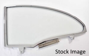 1955-57 2 Door Hardtop Right Hand Quarter Window Assembly, w/ frame & green tint glass