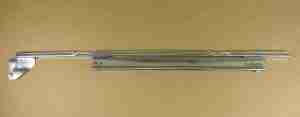 1955-57 2 Door Hardtop & Convertible Left Hand Front Door Window Lower Sash Channel, chrome