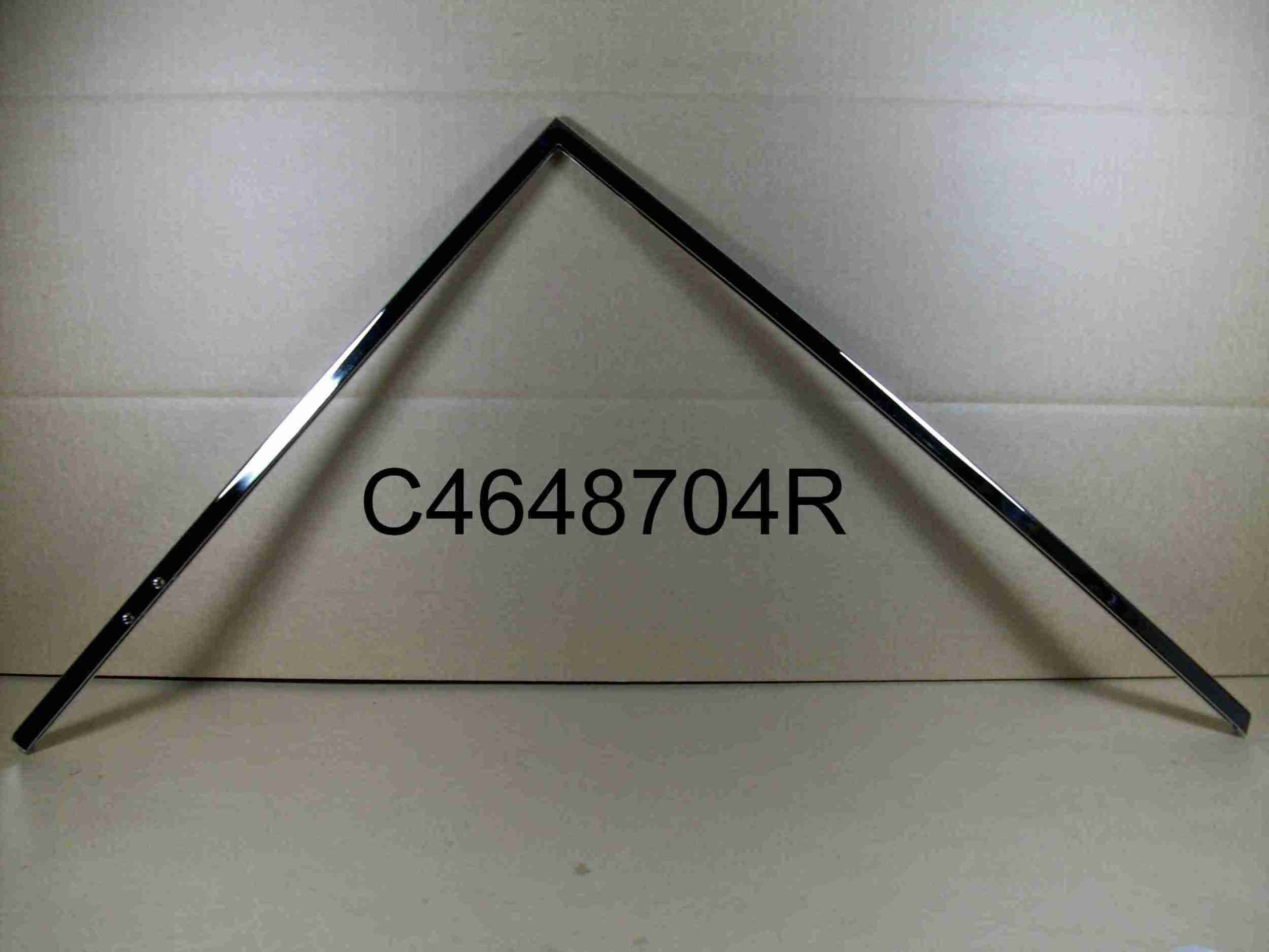 1955-57 2 Door Hardtop & Convertible Right Hand Upper Door Window Chrome Frame