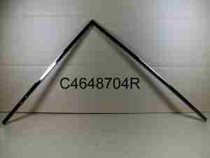 1955-57 2 Door Hardtop & Convertible Right Hand Upper Door Window Chrome Frame