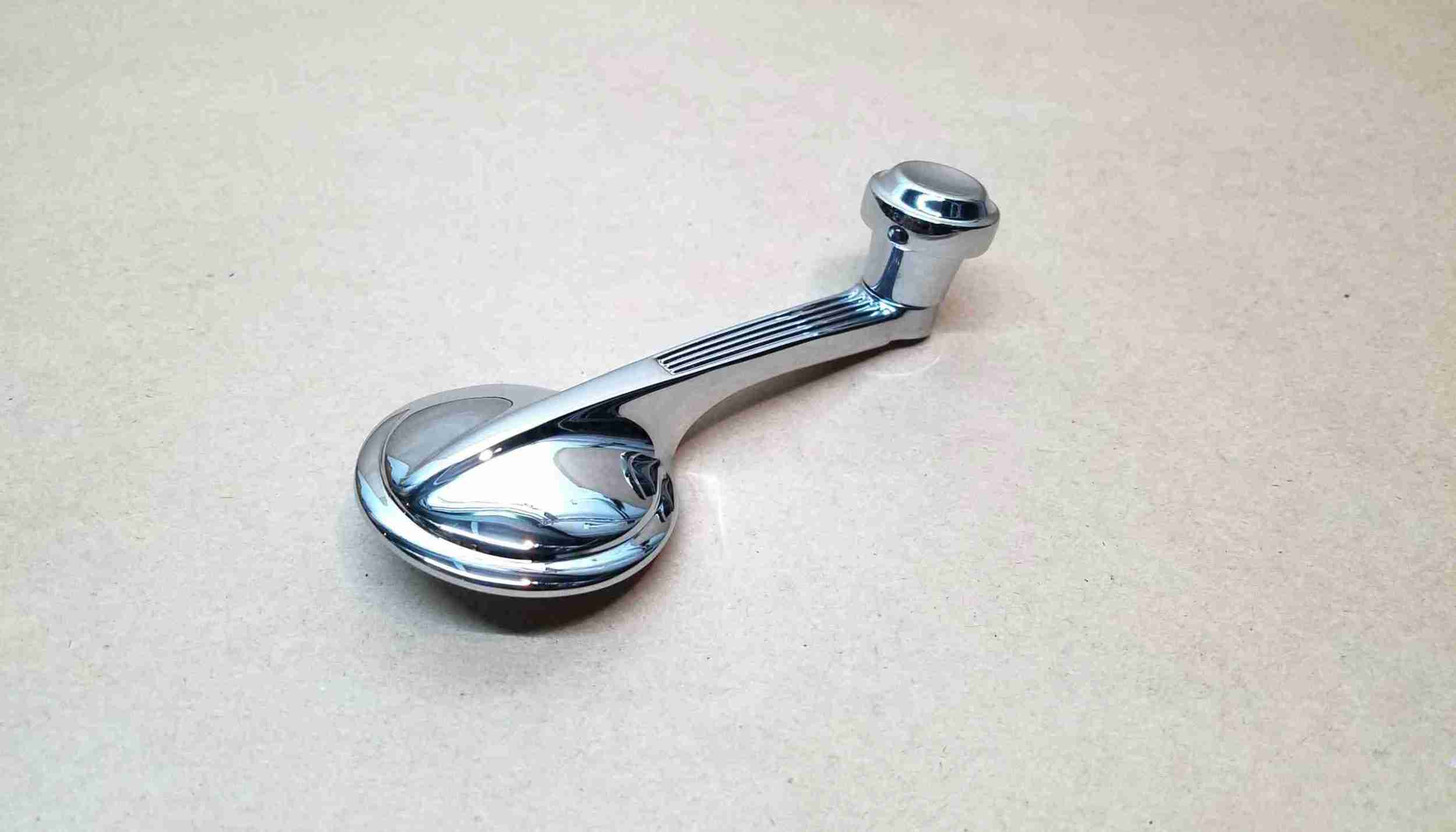1949-64 Replacement Door & Quarter Window Regulator Handle w/ Chrome Knob, For the Pair, Buy 2