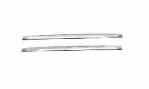 1955-57 2 Door Hardtop & Convertible Front Door Window Reveal Moldings, pair