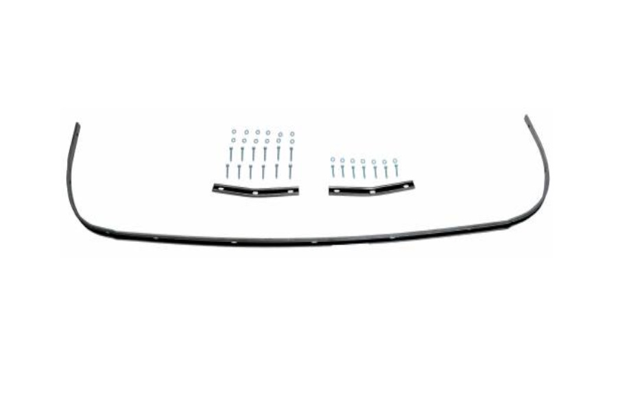 1955-57 Convertible Top Inside of Trunk Tacking Strip Set, 3 pieces including hardware
