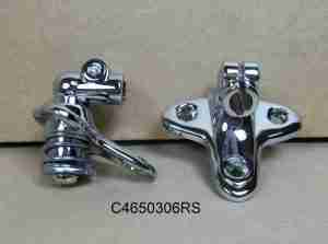 1955-58 All exc Convertible Sunvisor Brackets, pair