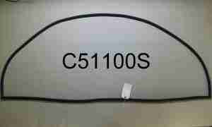 1955 Back Window Glass Rubber Channel, All 2dr/4dr Sedan