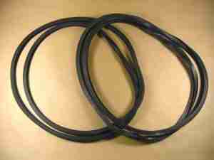 1955-57 Station Wagon Stationary Curved Rear Quarter Window Glass Channels, pair, see description for applications