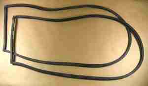 1955-57 Station Wagon Stationary Rear Quarter Window Glass Channels, pair, see description for applications
