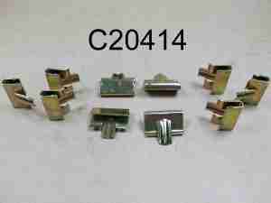 1955-57/1959-60 Convertible Pinchweld Molding Clips, set of 20
