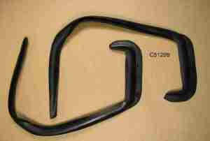 1955-57 Front Door Opening Auxiliary Weatherstrip/J-Seals, pair w/ retainers