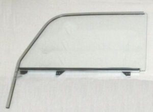 1955-57 2 Door Safari Right Hand Door Window Assembly, w/ frame & clear glass