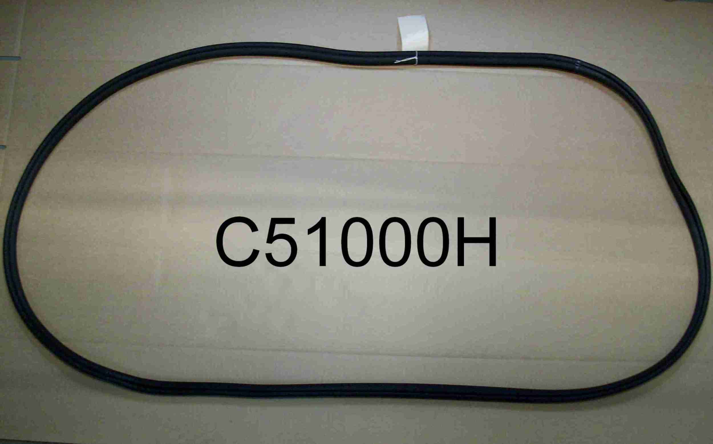 1955-57 Windshield Glass Rubber Channel, All exc Convertible