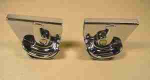 1955-58 Station Wagon Sliding Quarter Window Latches, pair, 1955-57 2 Door Safari & 1958 Chieftain 4 Door Station Wagon
