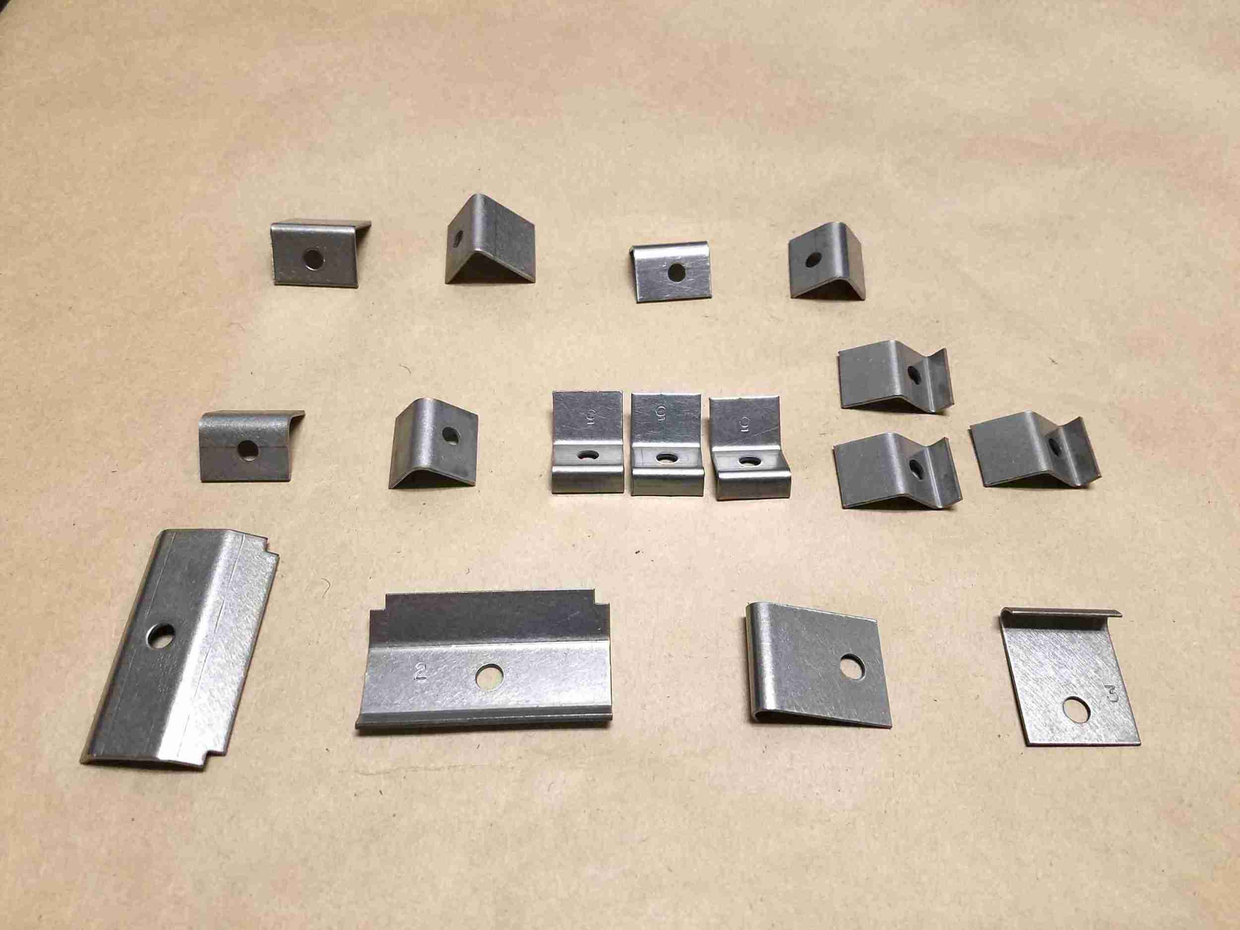 1955-57 2 Door Safari Stainless Steel Side Window Clip Kit, 16 pieces