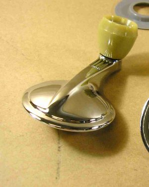 1956 & 1959 Replacement Vent Window Regulator Handles w/ Ivory Knob, For the Pair, Buy 2