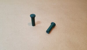 1952-60 Green Plastic Door Lock Pull knob, pair
