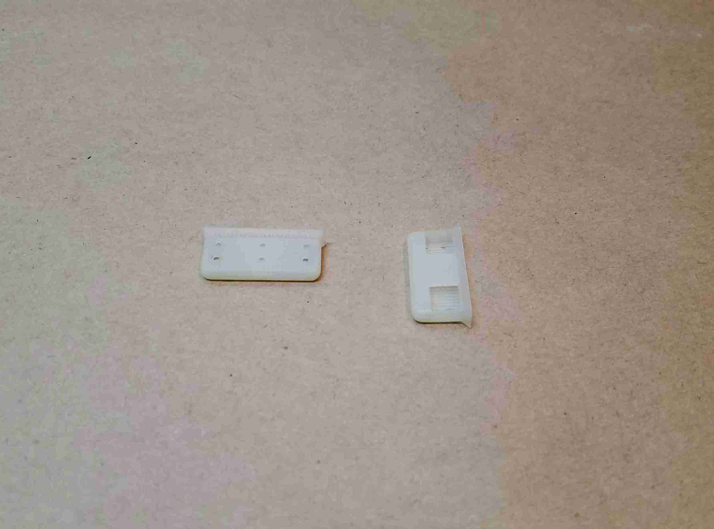 1955-57 2 Door Hardtop Side Roof Rail Mechanical Sealing Strip Striker Sleeve/Nylon Tabs, pair