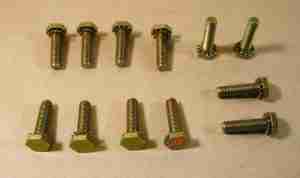 1939-61 Door or Tailgate Hinge to Door, Tailgate or Body Bolt Set