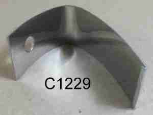 1958 Convertible Windshield Header Molding Escutcheon, header trim joint union clip
