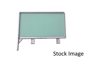 1958 Bonneville 2 Door Hardtop & All Convertible Right Hand Door Window Assembly, w/ frame & green tint glass