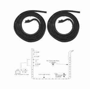 1958 Door Opening Weatherstrip Kit, All 2dr Hardtop exc Bonneville