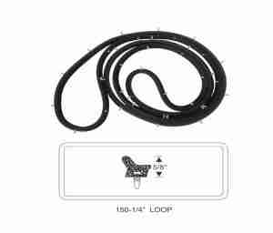 1958 Station Wagon Upper End Gate Weatherstrip