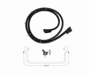 1958 Station Wagon Lower End Gate Weatherstrip