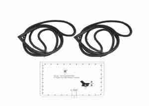 1958 4dr Sedan Rear Door Opening Weatherstrip Kit