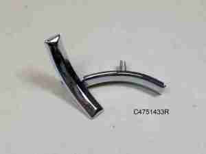 1958 Bonneville Rear Quarter Upper & Lower Paint Joint Divider Moldings Set