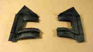 1959-60 U jamb lock pillar seal, 4 Door Hardtop Front Doors