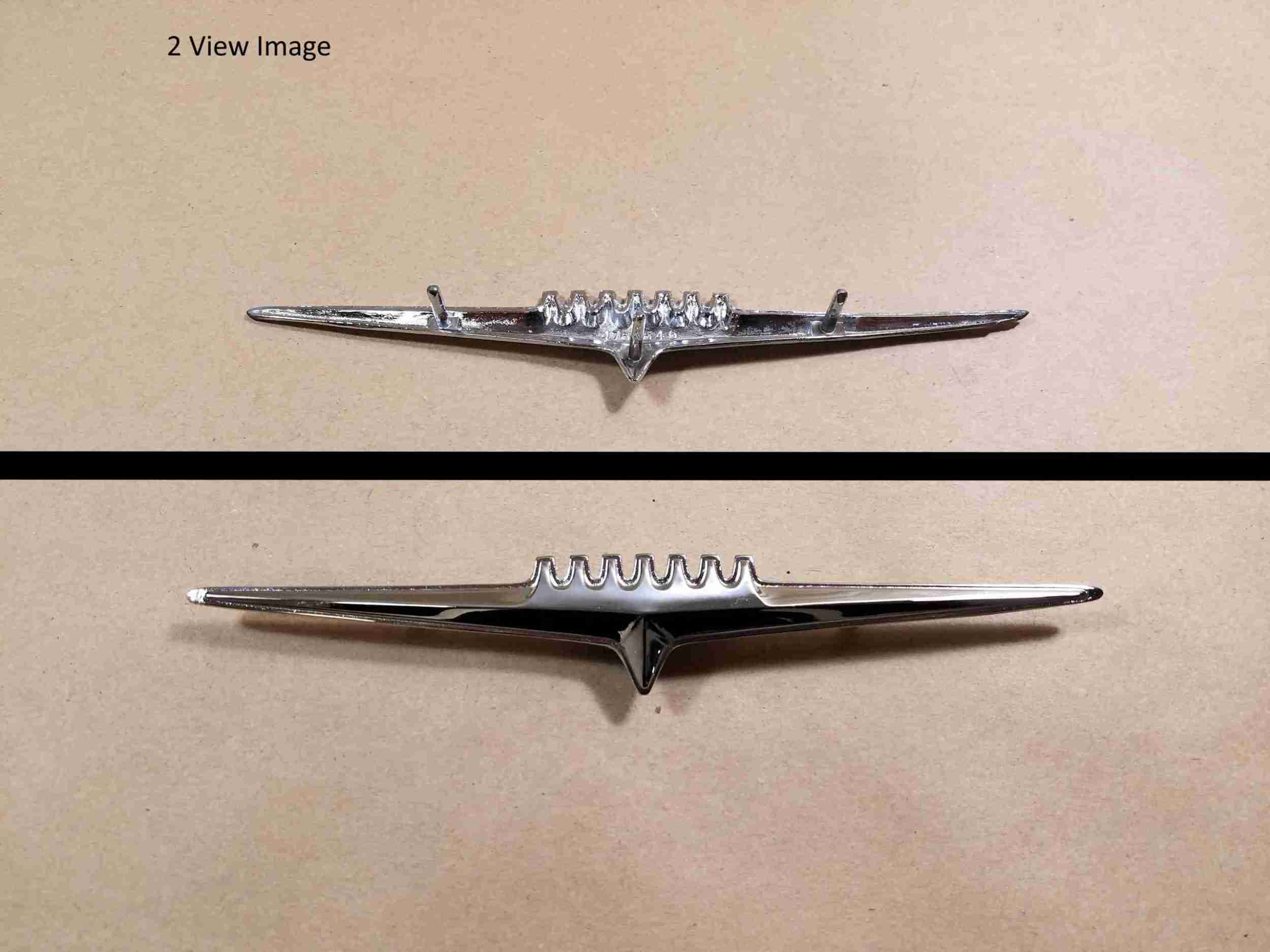 1959 Front Door Trim Pad Emblem, 1959 All exc Catalina