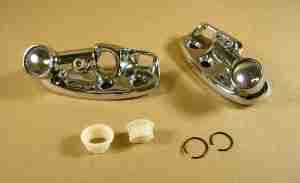 1961-64 Sunvisor Supports, pair, All Full Size Conv