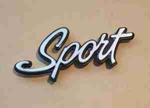 1971-72 Lemans ''Sport'' Emblem, 1971 1/4 Panel & 1972 Fender, replaces 8705590